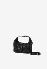 Miu Miu Matelassé Leather Shoulder Bag Black 5BP100VOOOAN88_F0002