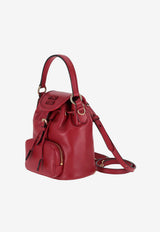 Miu Miu Mini Calf Leather Bucket Backpack Red 5BZ045VOOM2CRW_F0011