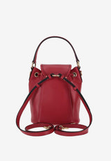 Miu Miu Mini Calf Leather Bucket Backpack Red 5BZ045VOOM2CRW_F0011