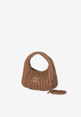 Miu Miu Wander Matelassé Leather Hobo Bag Brown 5BC125VOOYAN88_F098L