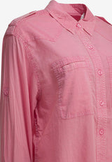 Isabel Marant Etoile Valiane Asymmetric Long-Sleeved Shirt Pink 26PCH0304FAD1I05E40BG_f38640ff-4fe1-4754-a0a3-d9618acb2d6e