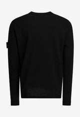 Stone Island Compass Patch Crewneck Sweater Black 5100062S00B9V0029_88e97901-6180-4c43-a73f-5b9b788caddc