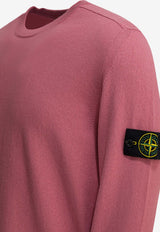 Stone Island Compass Patch Crewneck Sweater Pink 5100062S00B9V008G_5fb299cd-1567-424c-8fcf-48c00a4cc90b