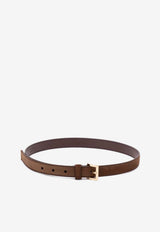 Prada Monogram Saffiano Leather Belt Brown 1CC618054_F0324