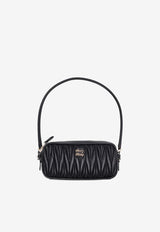 Miu Miu Matelassé Nappa Leather Pouch Bag Black 5NE024AFPP_F0002