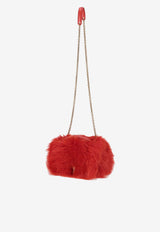 Saint Laurent Small Kate Reversible Fur Shoulder Bag Orange 838237HAAMN_7223