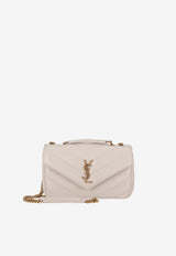 Saint Laurent Small Loulou Shoulder Bag White 801437AAEAX_9207