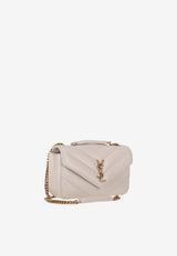 Saint Laurent Small Loulou Shoulder Bag White 801437AAEAX_9207