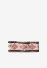 Miu Miu Jacquard Wool Logo Headband Multicolor 5IH0442IEI_F0X46