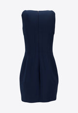 Elisabetta Franchi Fitted Mini Dress Teal AB74751E2_DC8