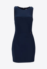 Elisabetta Franchi Fitted Mini Dress Teal AB74751E2_DC8