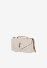 Saint Laurent Medium Loulou Shoulder Bag White 801439AAEAX_9207