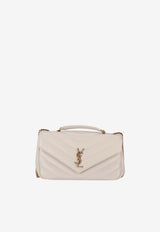 Saint Laurent Medium Loulou Shoulder Bag White 801439AAEAX_9207