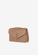 Saint Laurent Large Loulou Shoulder Bag Beige 803541AAEAX_2357