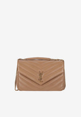 Saint Laurent Large Loulou Shoulder Bag Beige 803541AAEAX_2357