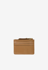 Miu Miu Matelassé Leather Logo Zip Cardholder Caramel 5MC093AFPP_F098L