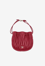 Miu Miu Matelassé Leather Pouch Bag Red 5ND022AFPP_F0011