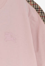 Check-Trimmed T-shirt