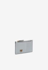 PINKO Love Birds Zip Leather Wallet Blue 100251A0F1E37Q_7eb917a3-1dfc-49d3-8bd4-b3b28b566045