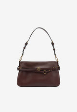 PINKO Calf Leather Belted Shoulder Bag Bordeaux 106177A0QOR49Q_3142f696-67cb-46bd-bd86-3a60d087f1ad