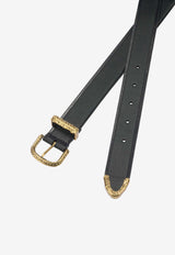 PINKO Monogram Leather Belt Black 106714A0F1Z99Q_a2849bb9-21c2-48dc-8548-42453a2dcd03