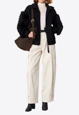 P.A.R.O.S.H Cedro Stitched Straight-Leg Pants Off-white D232462CEDRO_084