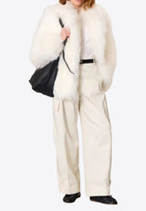 P.A.R.O.S.H Cedro Stitched Straight-Leg Pants Off-white D232462CEDRO_084