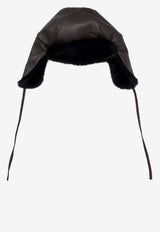 P.A.R.O.S.H Faux-Fur Trapper Hat Black D010532PORTAL_813