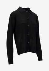 P.A.R.O.S.H Linfa Wool Knit Shirt Black D540912LINFA25W_013