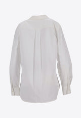 P.A.R.O.S.H Canyox Long-Sleeved Buttoned Shirt White D381274CANYOX25W_001