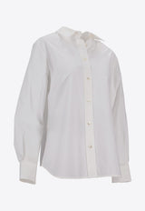 P.A.R.O.S.H Canyox Long-Sleeved Buttoned Shirt White D381274CANYOX25W_001