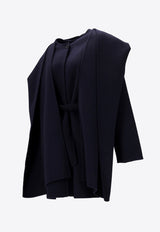 P.A.R.O.S.H Leak Wool Belted Coat Blue D431719ILEAK25_012