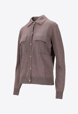 P.A.R.O.S.H Linfa Wool Knit Shirt Gray D540912LINFA25W_024
