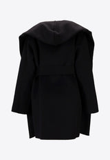 P.A.R.O.S.H Leak Wool Belted Coat Black D431719ILEAK25_013