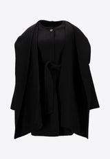 P.A.R.O.S.H Leak Wool Belted Coat Black D431719ILEAK25_013