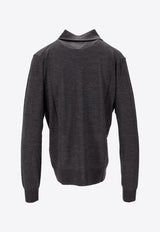 P.A.R.O.S.H Linfa Wool Knit Shirt Gray D540912LINFA25W_037