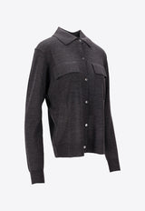 P.A.R.O.S.H Linfa Wool Knit Shirt Gray D540912LINFA25W_037