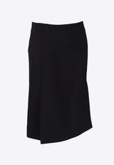 P.A.R.O.S.H Liliuxy Wool-Blend Midi Skirt Black D621170LILIUXY25_013