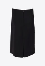 P.A.R.O.S.H Liliuxy Wool-Blend Midi Skirt Black D621170LILIUXY25_013