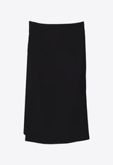 P.A.R.O.S.H Liliuxy Wool-Blend Midi Skirt Black D621170LILIUXY25_013