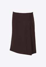 P.A.R.O.S.H Liliuxy Wool Pencil Skirt Brown D621170LILIUXY25_086