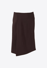 P.A.R.O.S.H Liliuxy Wool Pencil Skirt Brown D621170LILIUXY25_086