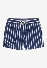 Polo Ralph Lauren Striped Traveler Swim Shorts  Navy 710975405001_NAVY VERTICAL WIDE STRIPE_48136819