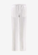 Aspesi  Ventura Elasticated Linen Pants White S6CP15D06485072_White_54418006