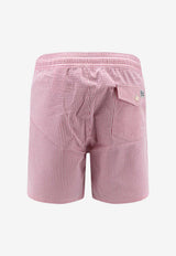 Polo Ralph Lauren Striped Drawstring Swim Shorts  Pink 710957784500_RESORT ROSE STRIPE_48136879