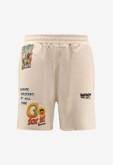 Barrow Printed Casual Shorts Beige S6BWUABE034013_Beige_54417881