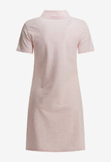 Burberry Logo Polo T-shirt Dress Pink 8123278_925dac74-d869-4a56-b8fa-71976d29a319