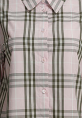 Burberry Emma Check Casual Shirt Pink 8127212_f8455c89-b870-4452-a90a-909efbdfeb0a