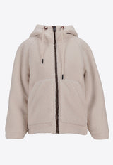 Moncler Yushan Zip-Up Fleece Jacket Ivory K20981A0003989B4E_081