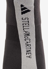 Adidas By Stella McCartney Ribbed Knit Low Socks - Set of 2 Multicolor IS9018_utility black